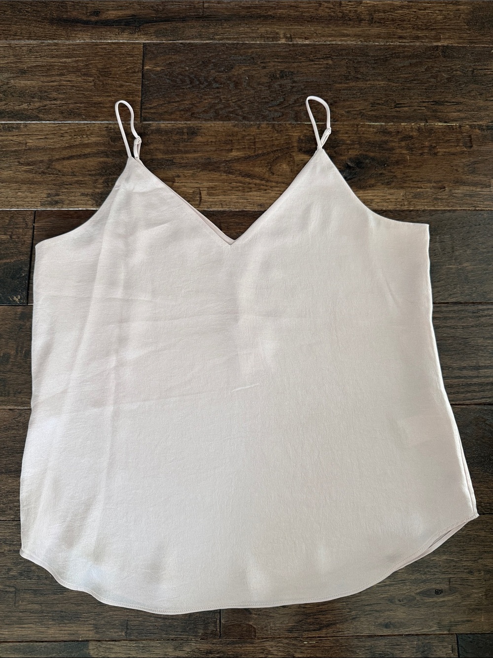 Express Pale Pink V-Neck Spaghetti Strap Tank